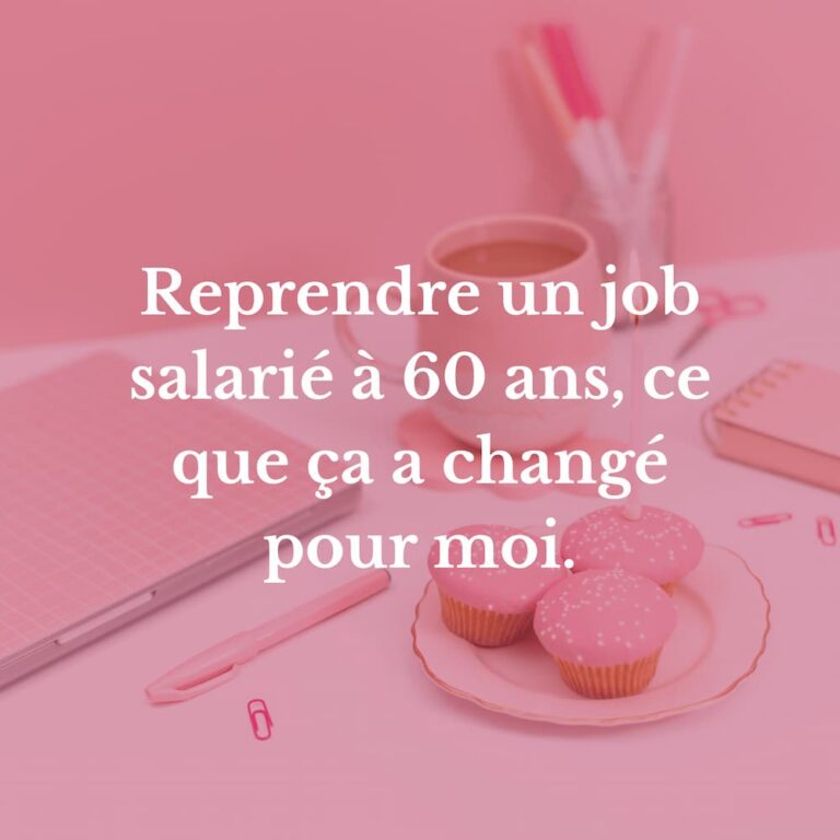reprendre un job salarié à 60 ans
